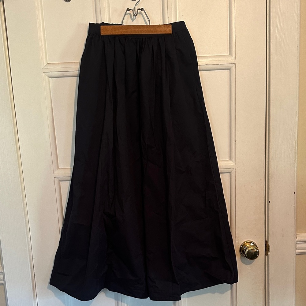 Anthropologie Navy A-Line Skirt